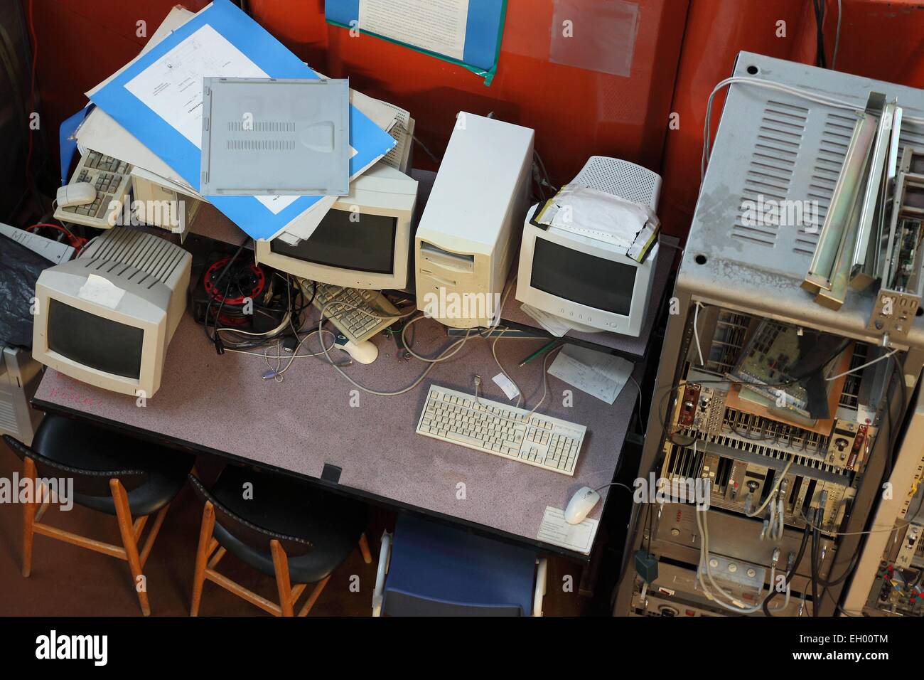 Alte Computer Stockfoto