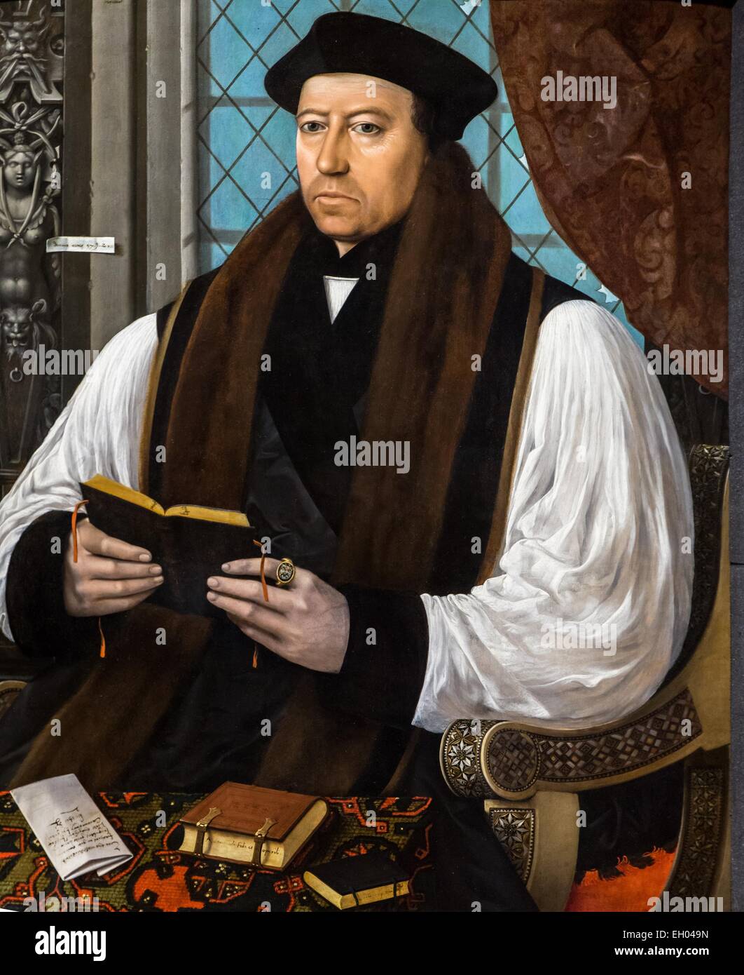 ActiveMuseum 0003626.jpg / Thomas Cranmer - Öl auf Holz 22.01.2014 - / 16. Jahrhundert Sammlung / aktive Museum Stockfoto