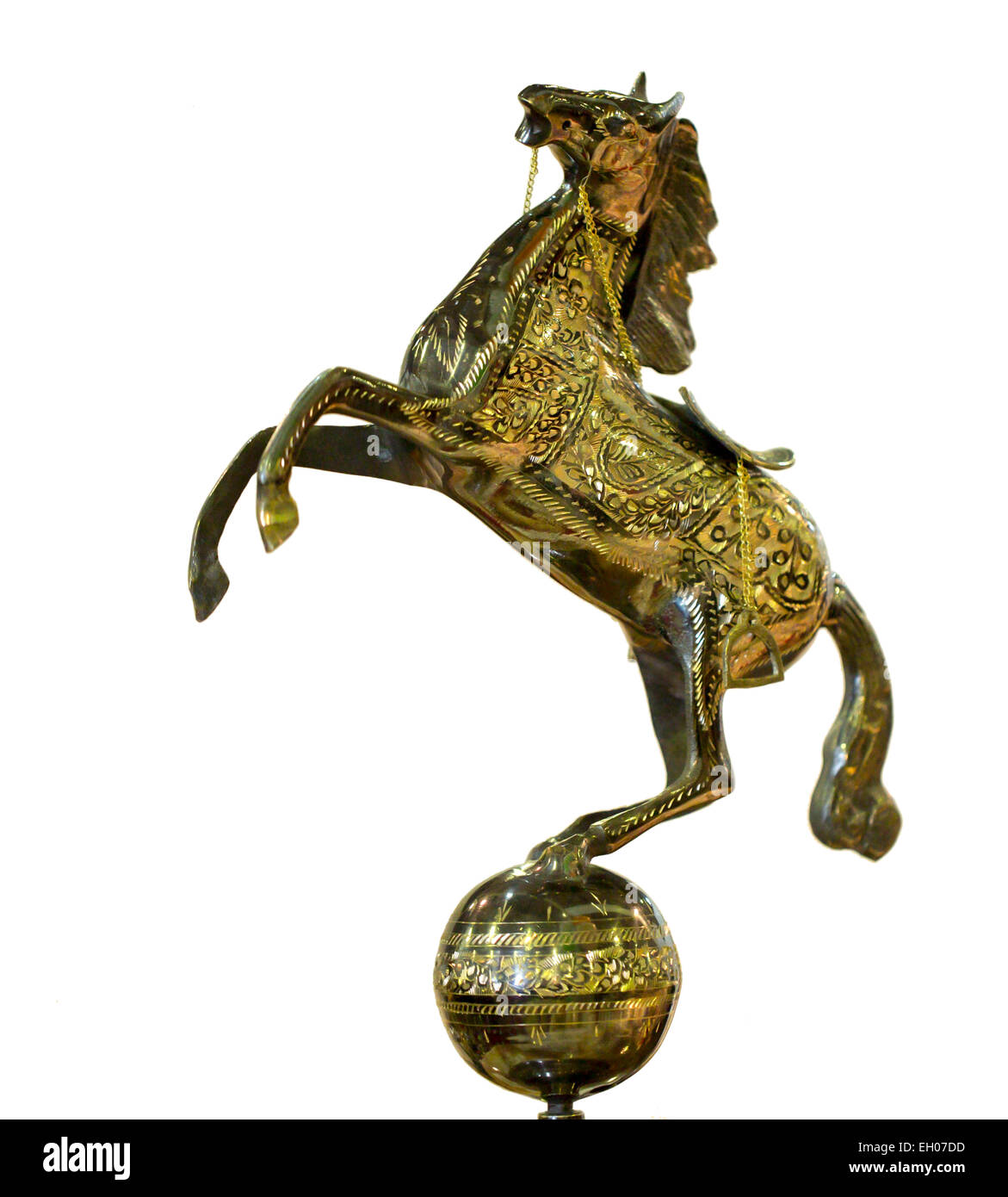 Eisen-Pferd Figur Stockfoto