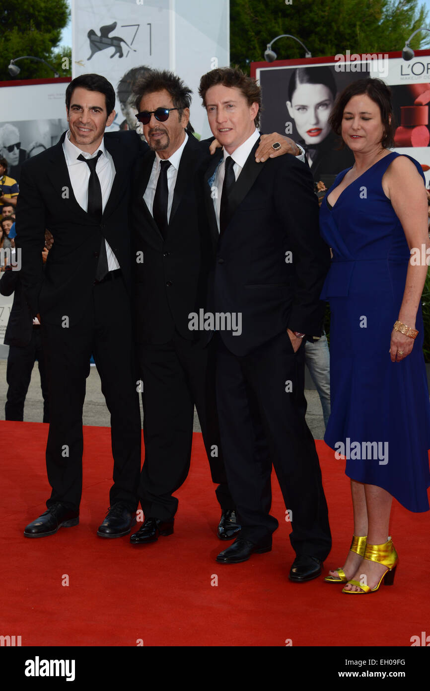 71. Venice International Filmfestival - "Manglehorn" - Premiere mit: Chris Messina, Al Pacino, David Gordon Green, Lisa Muskat Where: Venedig, Italien bei: 30. August 2014 Stockfoto