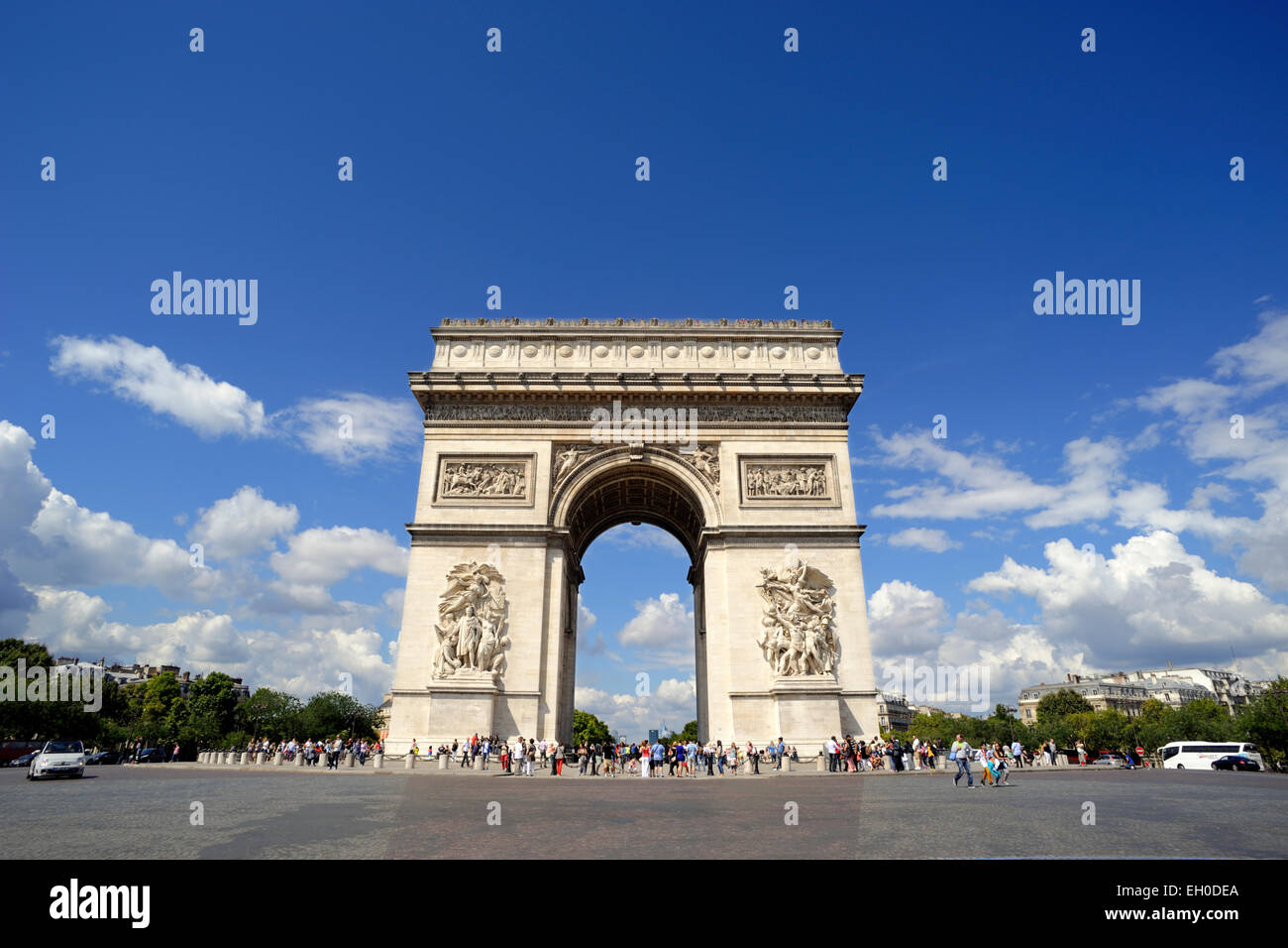 Paris, Arc de triomphe Stockfoto