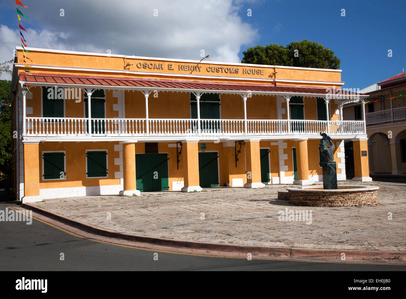 Altes Zollhaus, Frederiksted St.Croix, US Virgin Islands Stockfoto