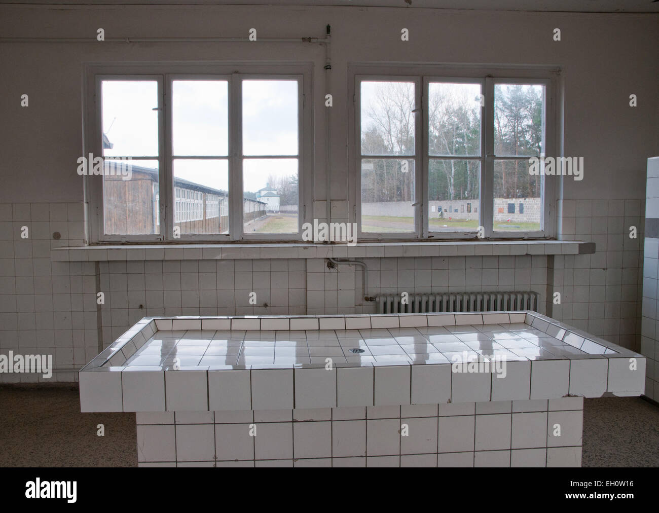 Pathologie, die Gebäude im KZ Sachsenhausen, Oranienburg, Deutschland Stockfoto