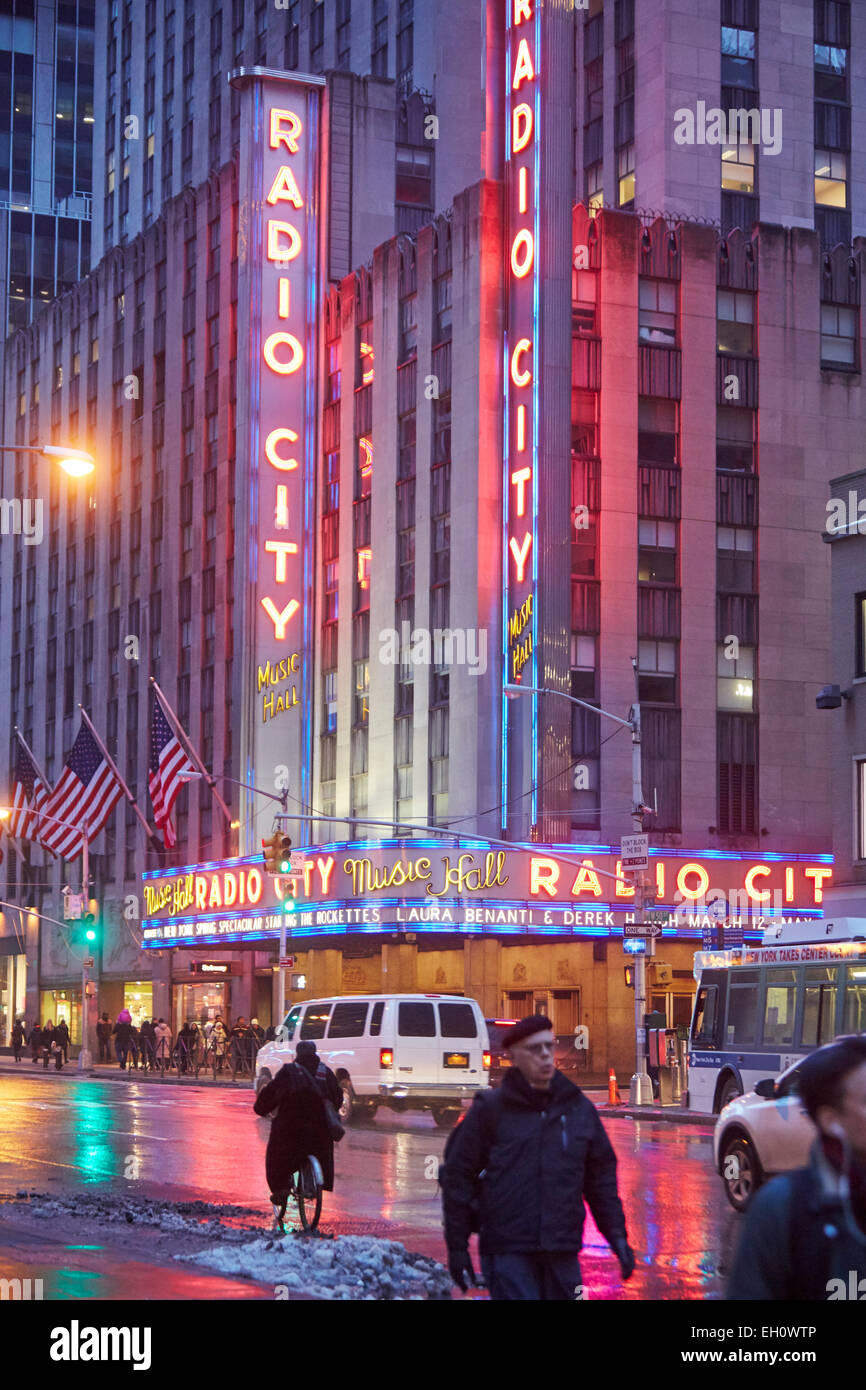 Radio City Gebäude an 6th Avenue in Manhattan in New York-Nordamerika-USA Stockfoto