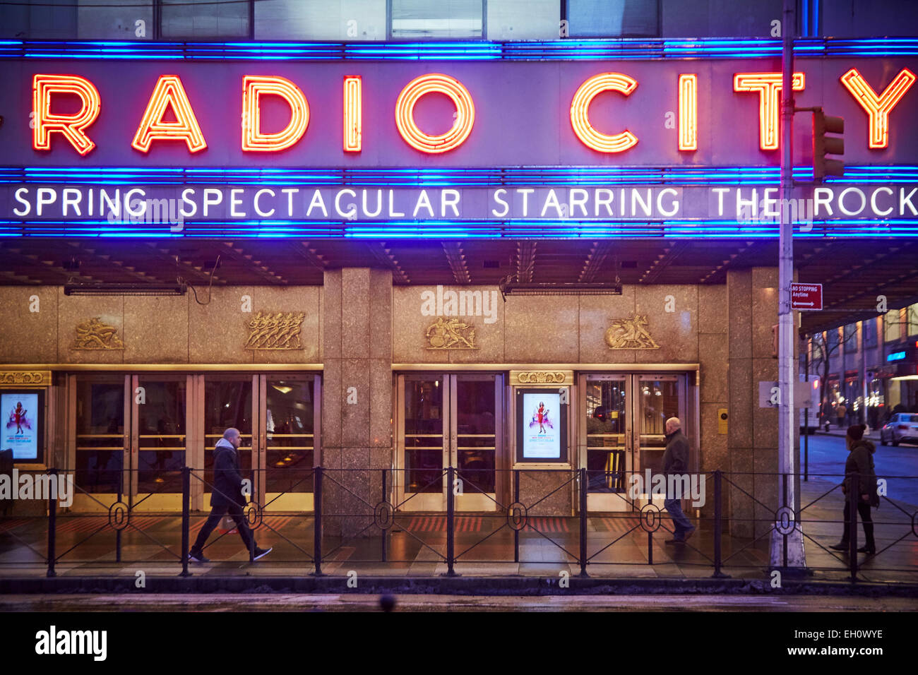 Radio City Gebäude an 6th Avenue in Manhattan in New York-Nordamerika-USA Stockfoto