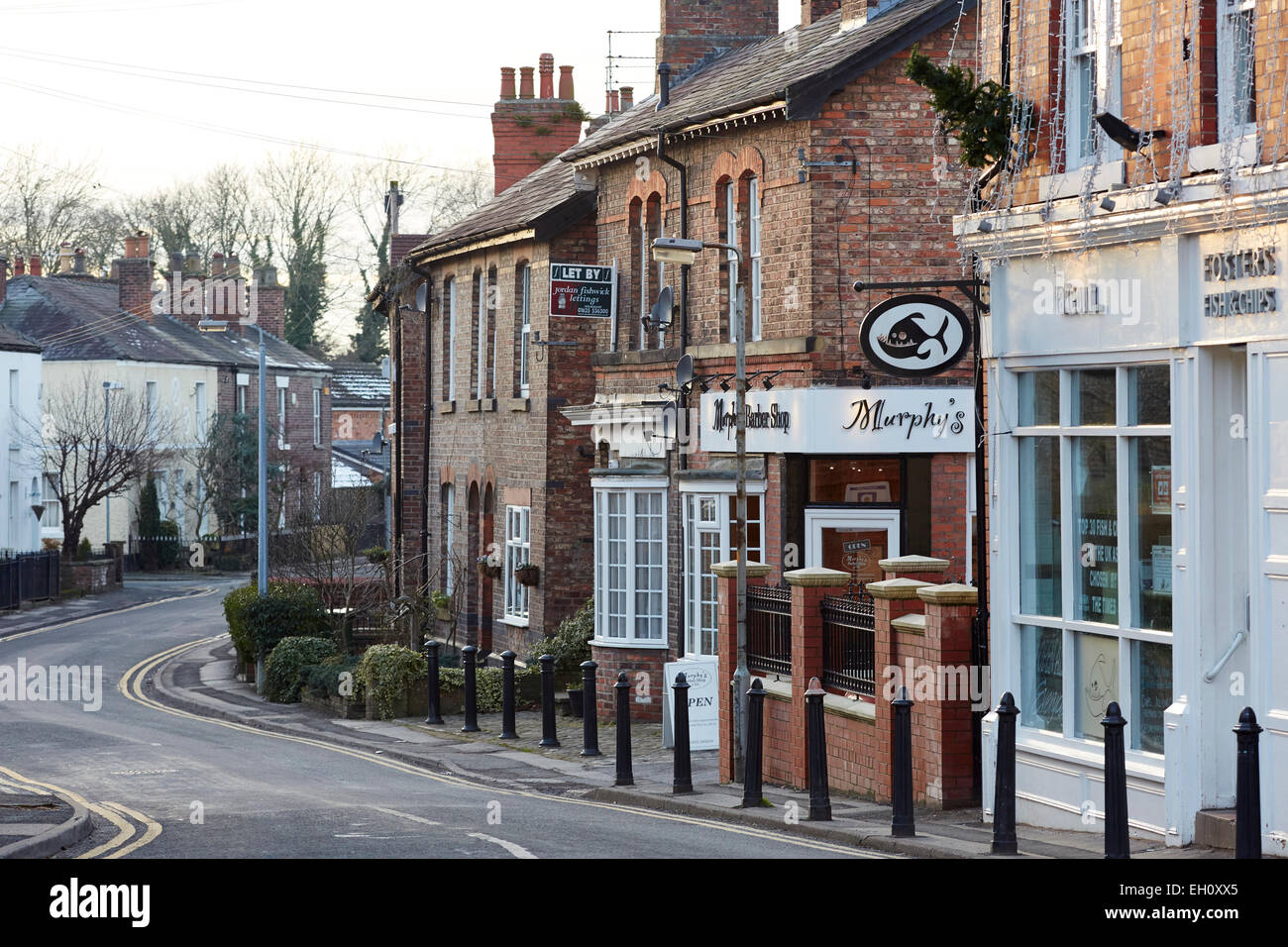Alderley Edge Shop äußere Tür Stockfoto