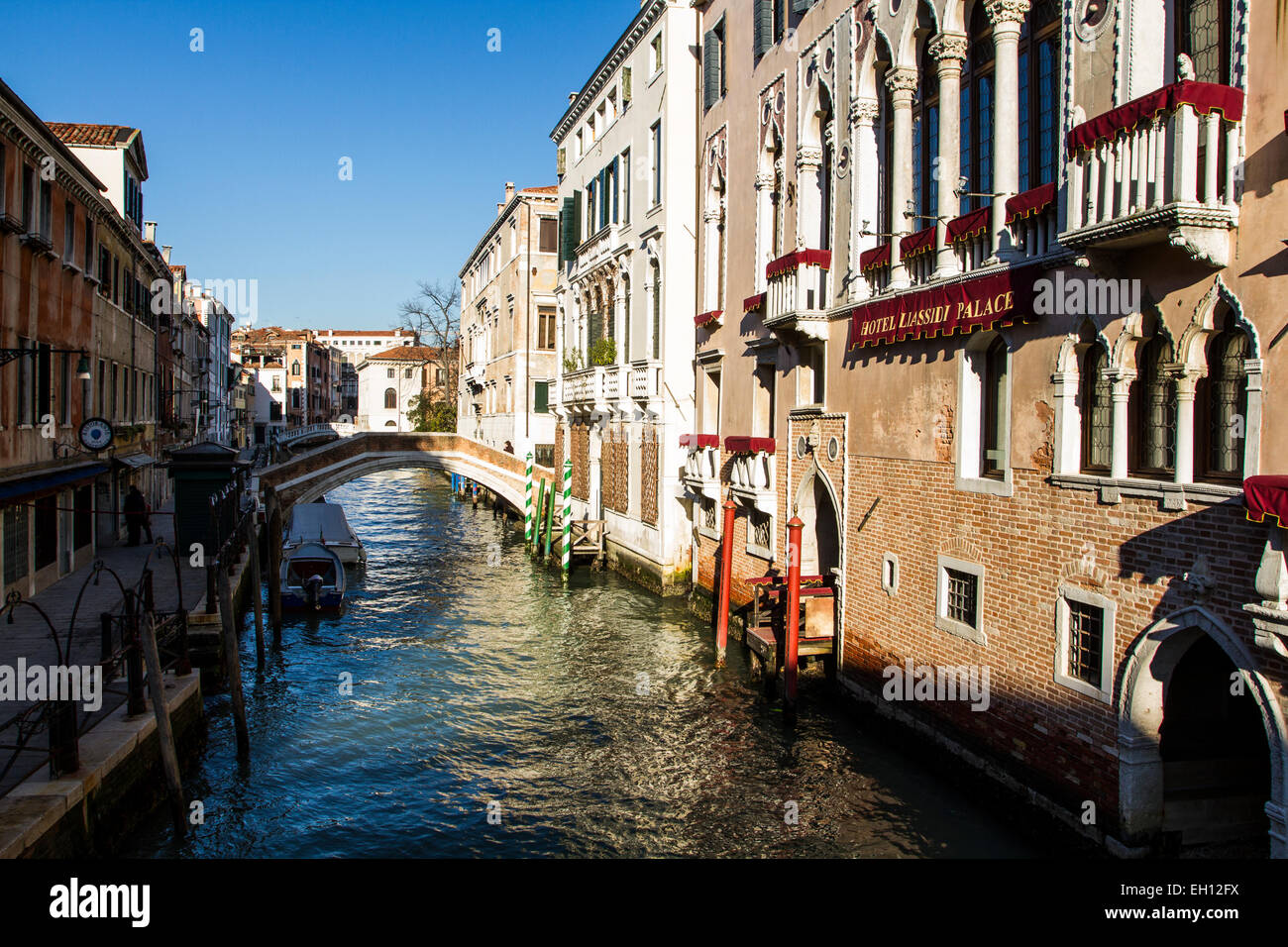 Sekundäre Kanal. Venedig, Provinz Venedig, Italien. Stockfoto