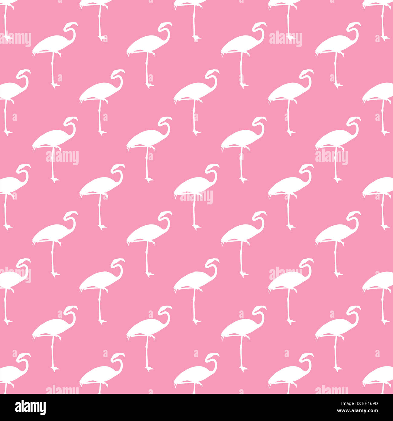 Weiß und Pink Flamingo Muster Flamingos Polk Dot Hintergrundtextur Stockfoto