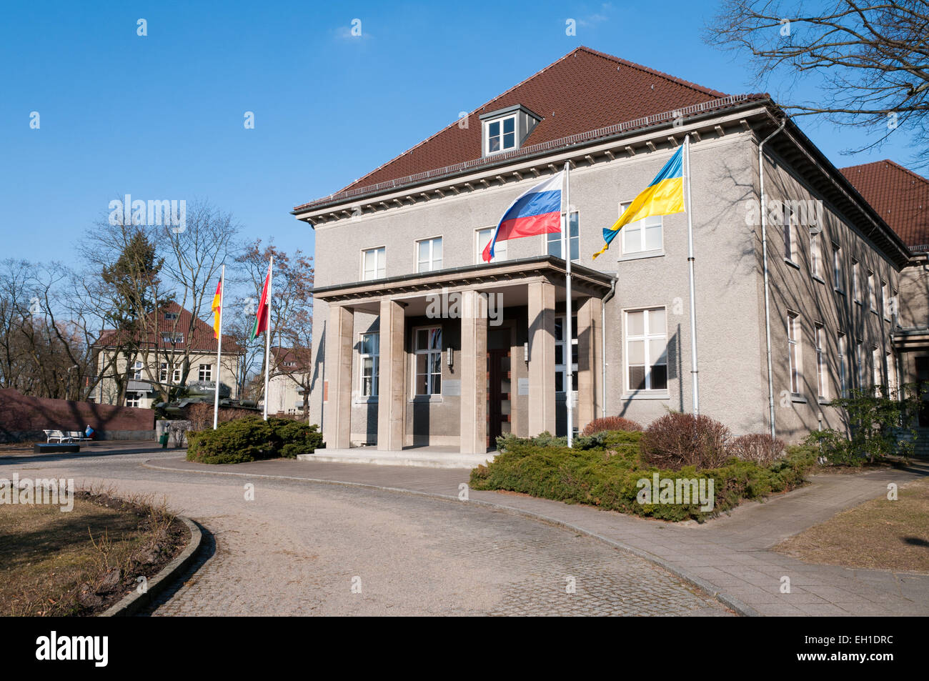 Berlin Karlshorst deutsche russische Museumsbau, wo Deutschland Kapitulation am 8. Mai 1945 unterzeichnet Stockfoto