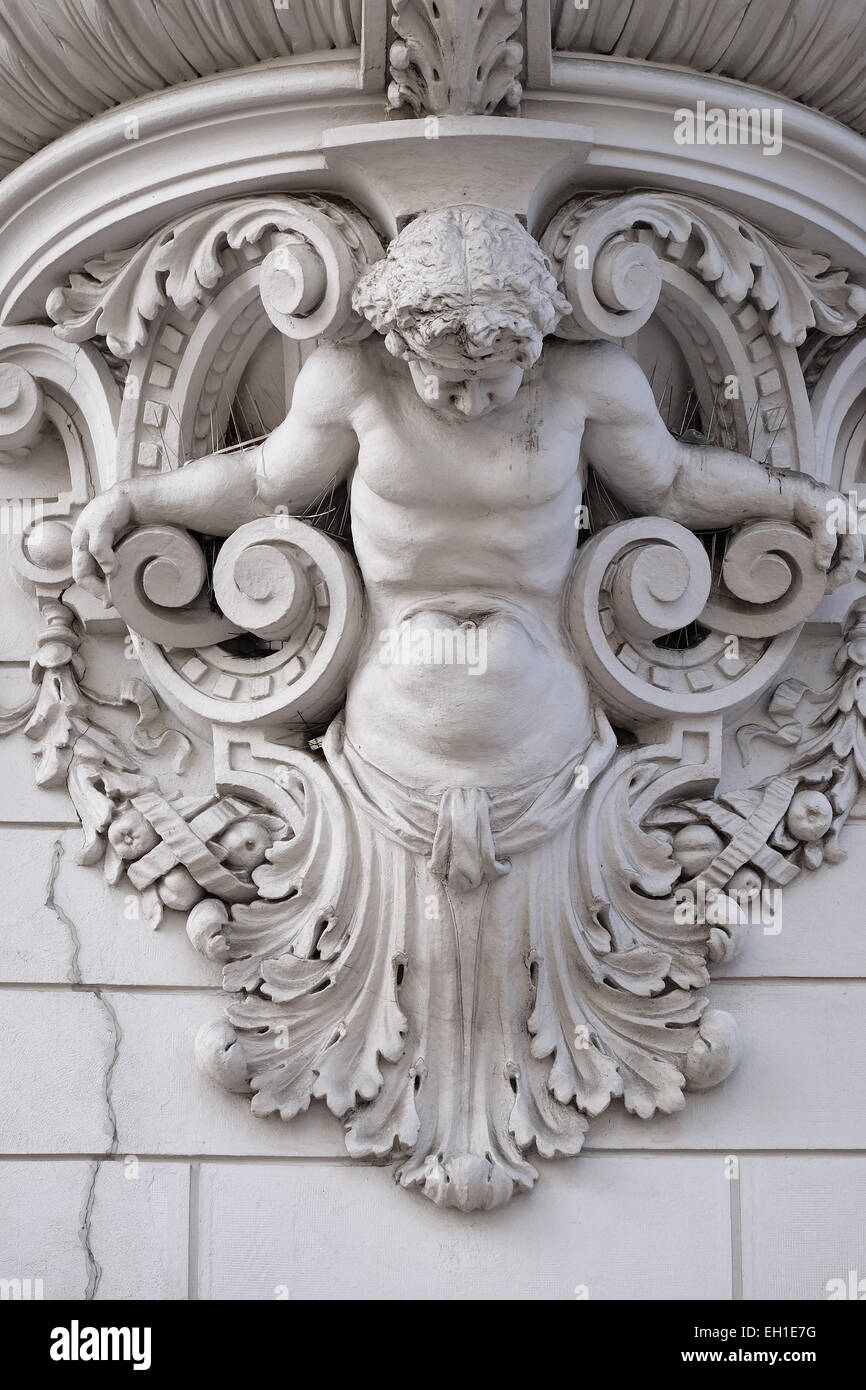 Haus-Dekoration im alten Teil der Stadt Graz in Österreich am 10. Januar 2015. Stockfoto