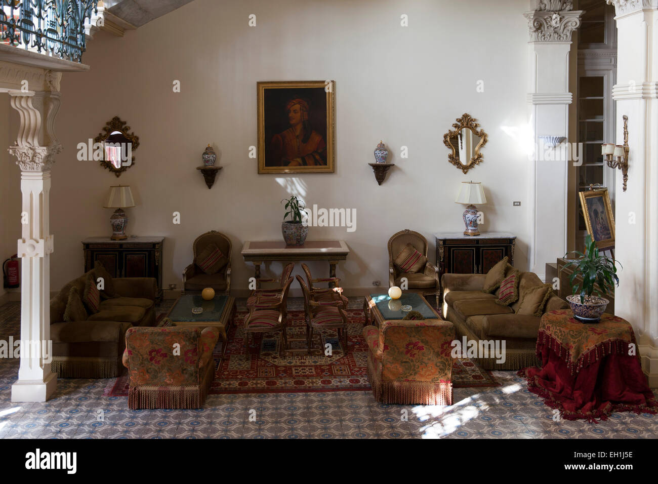 Old Winter Palace Hotel, Luxor, Ägypten. Stockfoto