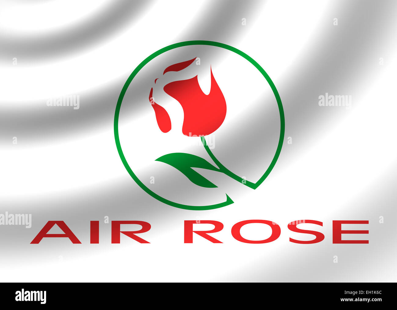 Luft-Rose Logo Symbol Flaggensymbol emblem Stockfoto