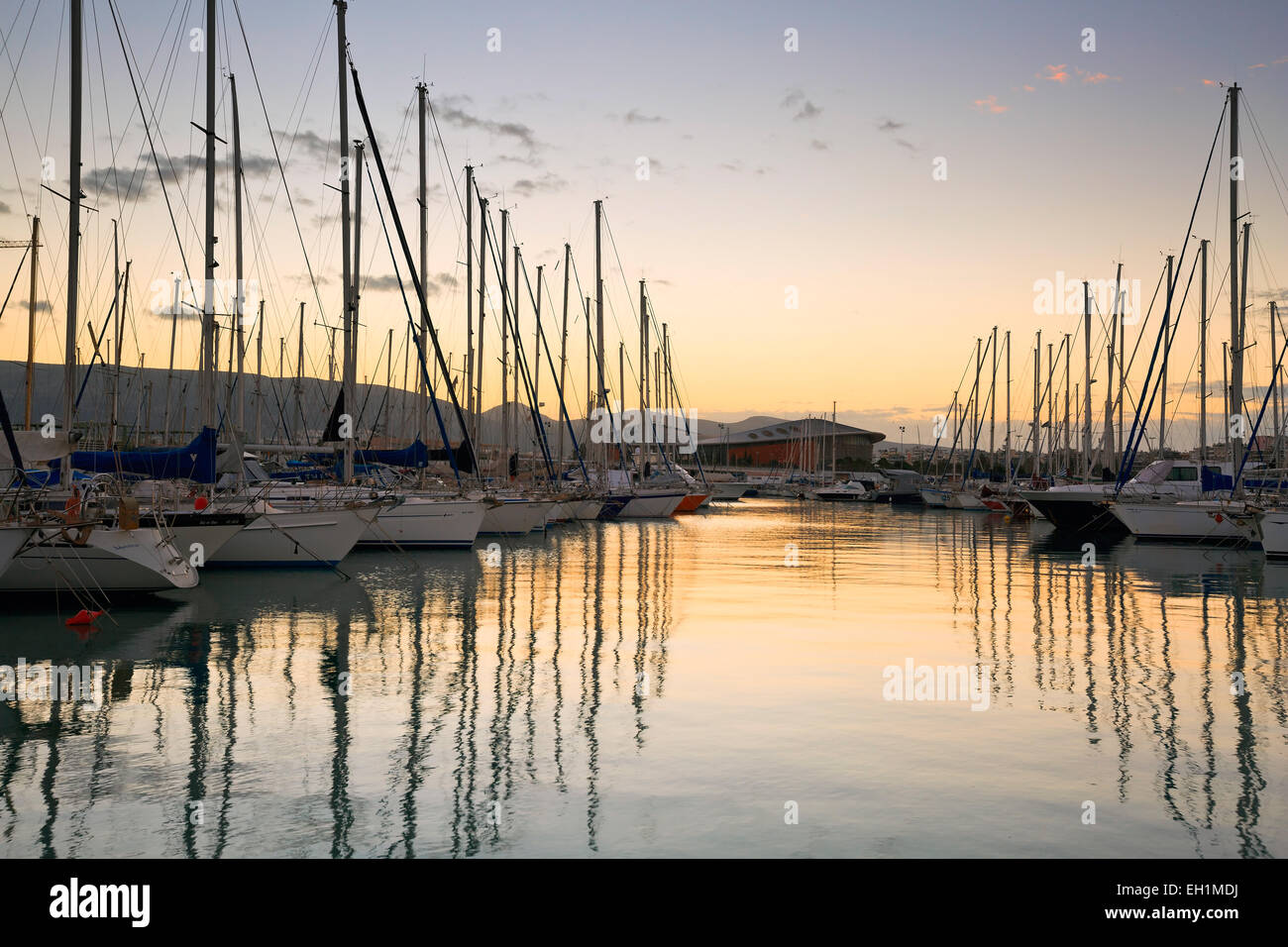 Segelboote in Kallithea in Athen, Griechenland Stockfoto