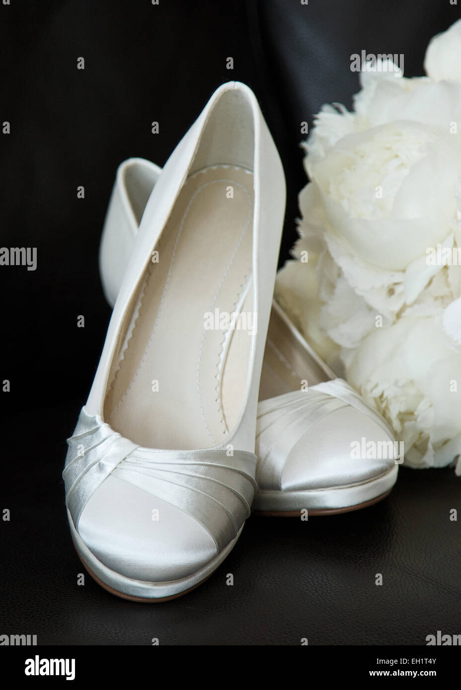 Braut Schuhe Stockfoto