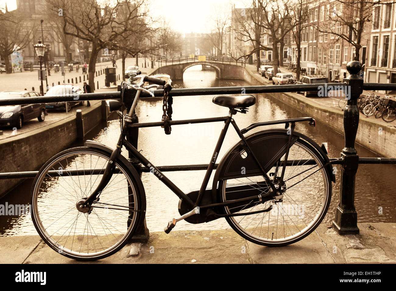 Amsterdam Fahrrad Stockfoto