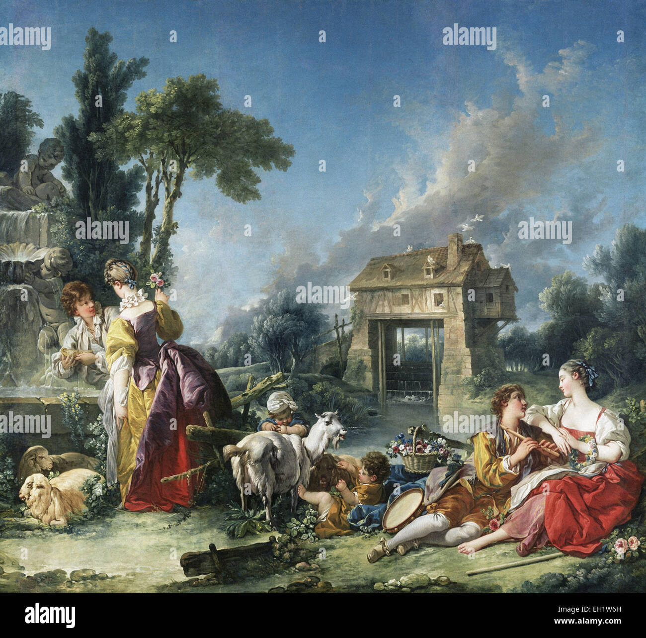 François Boucher den Brunnen der Liebe Stockfoto