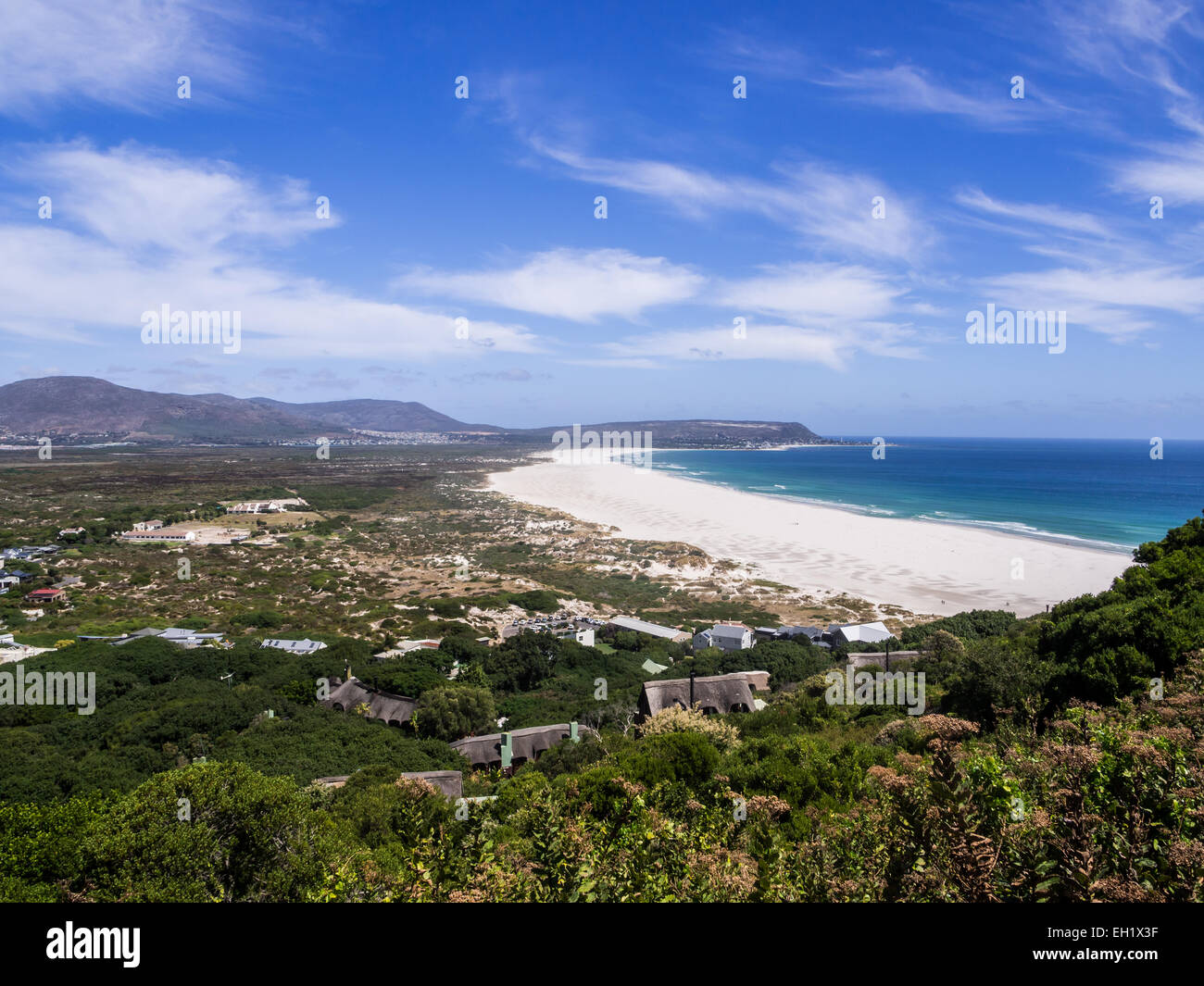 Noordhoek Strand in Western Cape, Südafrika. Stockfoto
