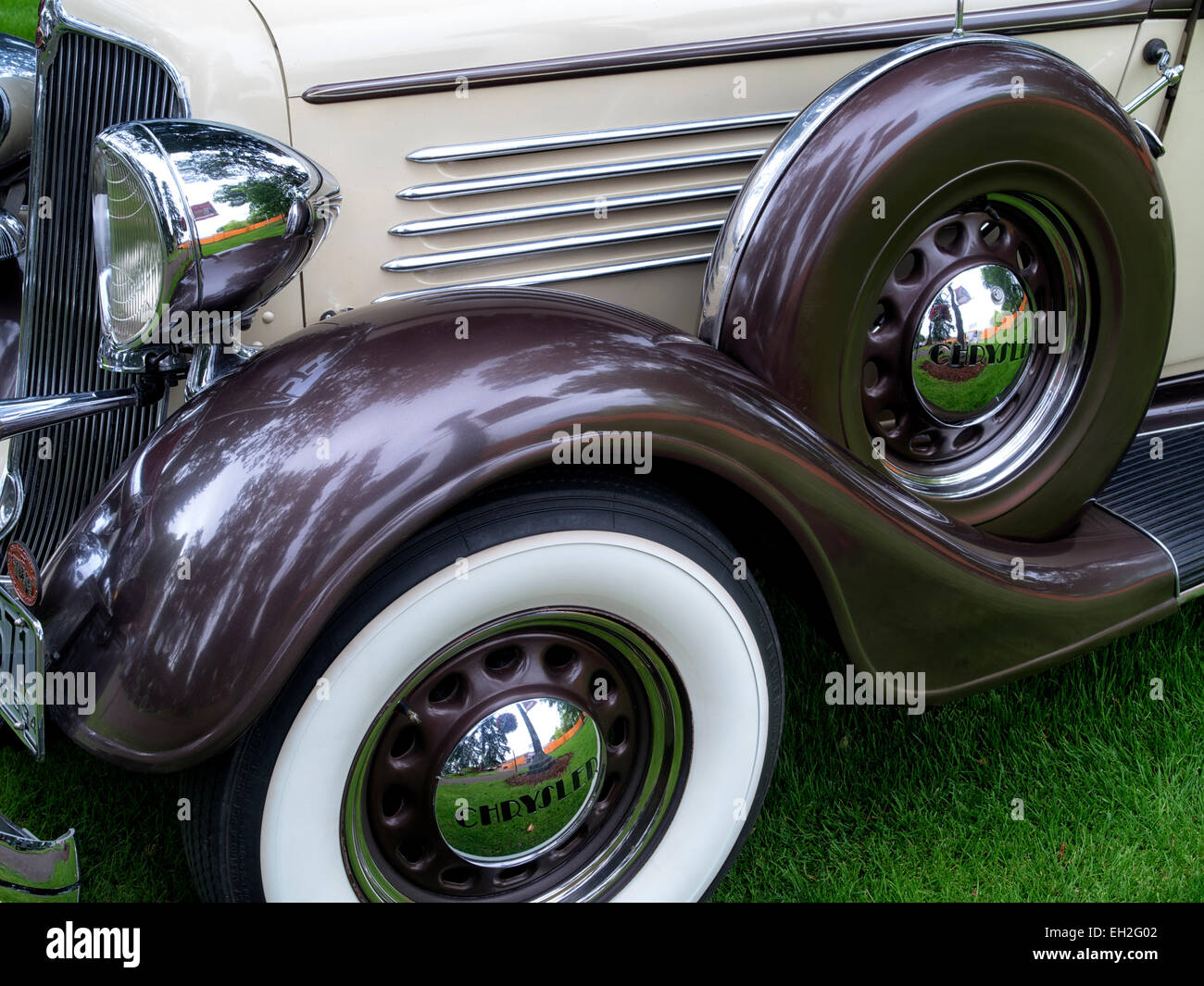 1934 Chrysler Limousine restauriert. Oregon Stockfoto