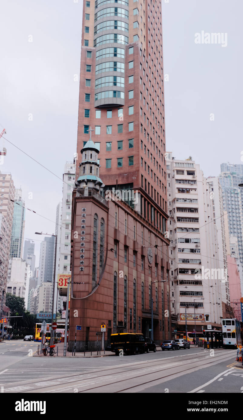 Der chinesische methodistischen Kirche in Wan chai Stockfoto