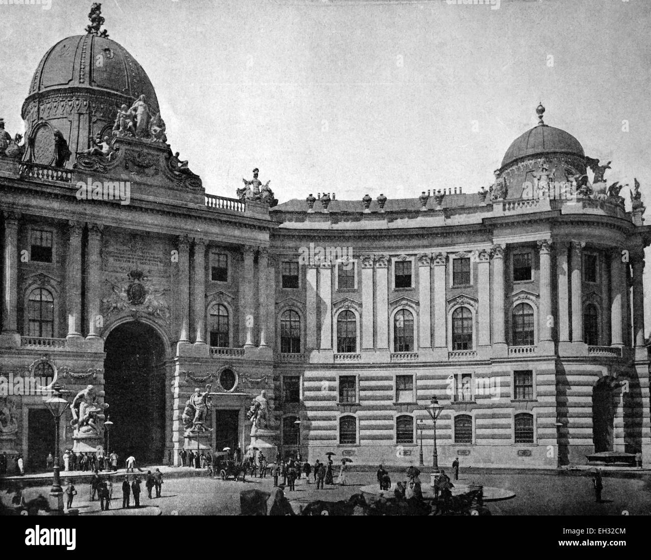 Eines der ersten Autotype druckt, Franz-Josef-Tor Tor, historisches Foto, 1884, Wien, Austria, Europe Stockfoto