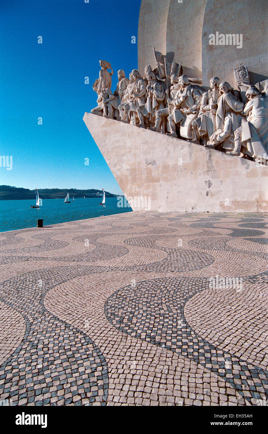Portugal, Lissabon, das Denkmal der Entdeckungen. Stockfoto