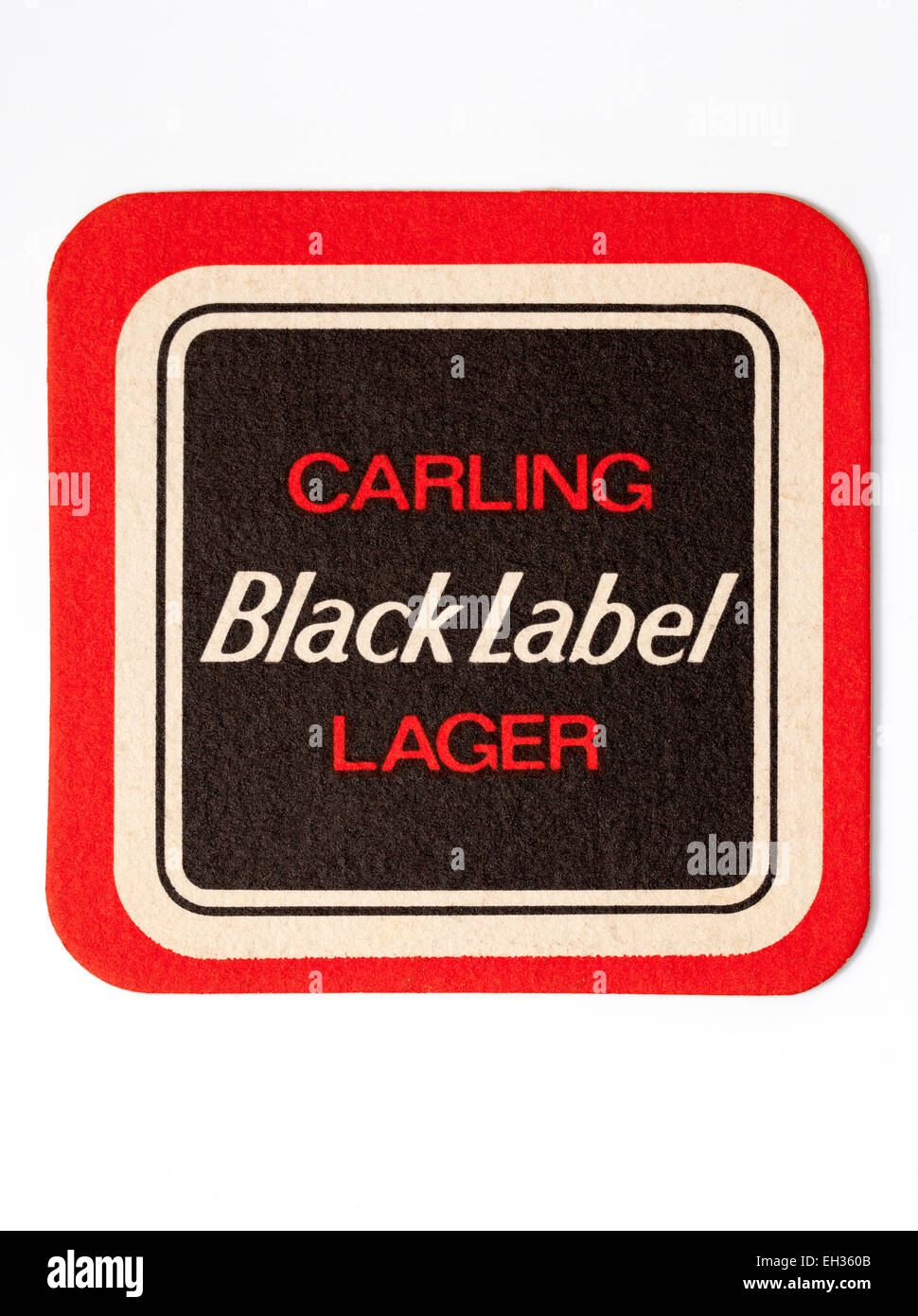 Vintage simGangster Werbung Carling Black Label Lager Stockfoto