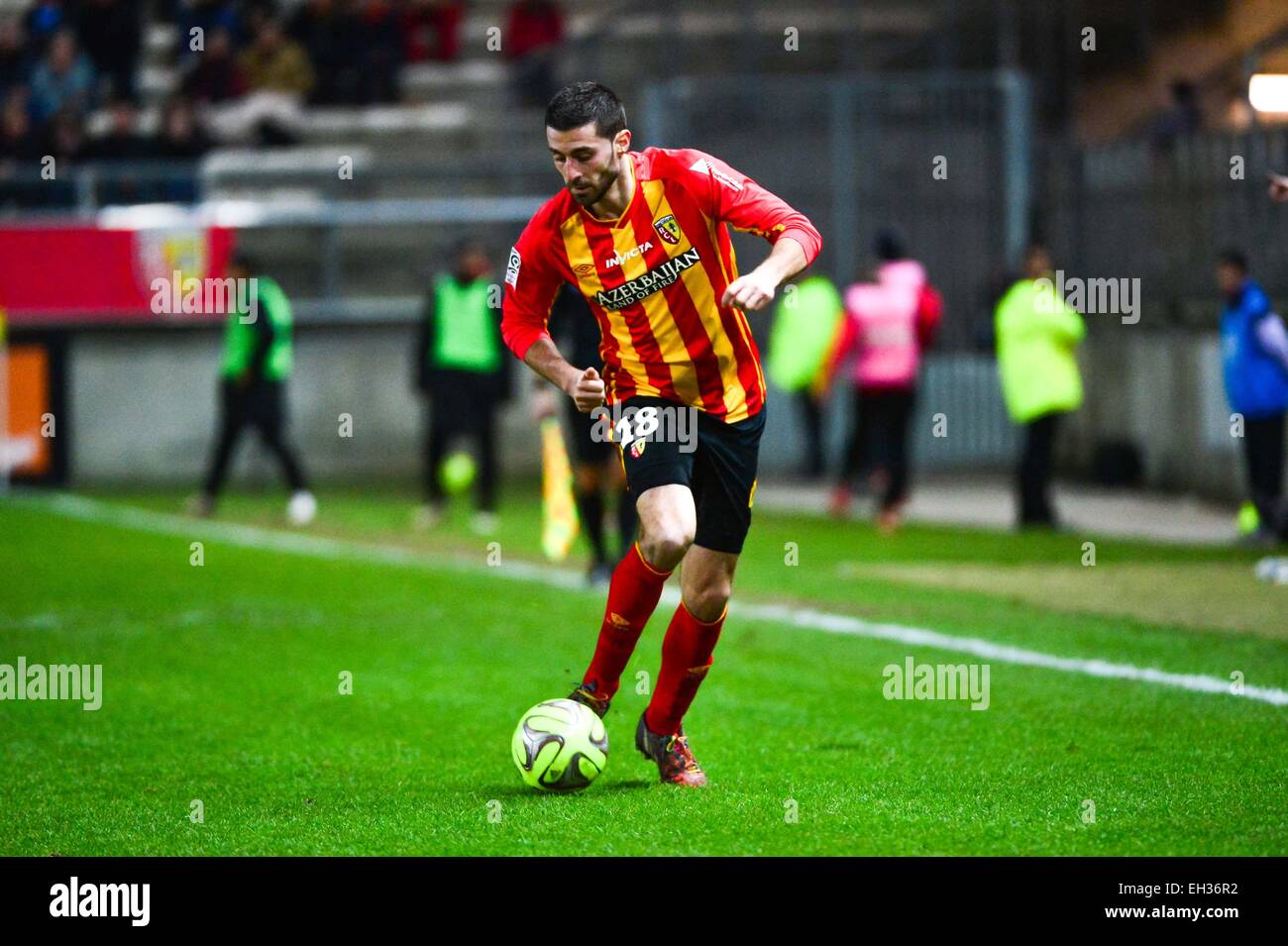 Pierrick VALDIVIA - 28.02.2015 - Objektiv/Rennes - 27eme Journee de Ligue 1-. Foto: Dave Winter/Icon Sport Stockfoto