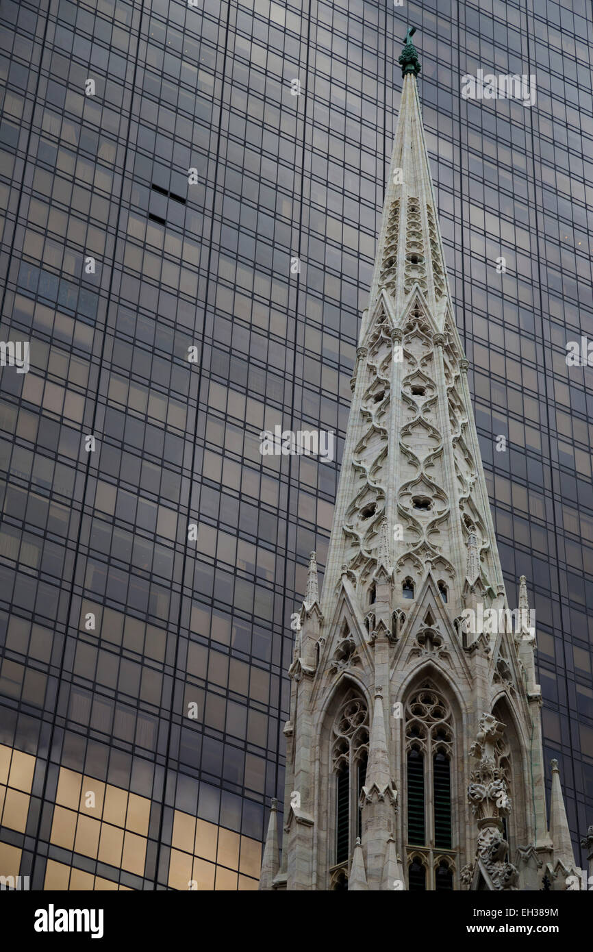 St. Patricks Kathedrale, Midtown Manhattan, New York City, New York, USA Stockfoto