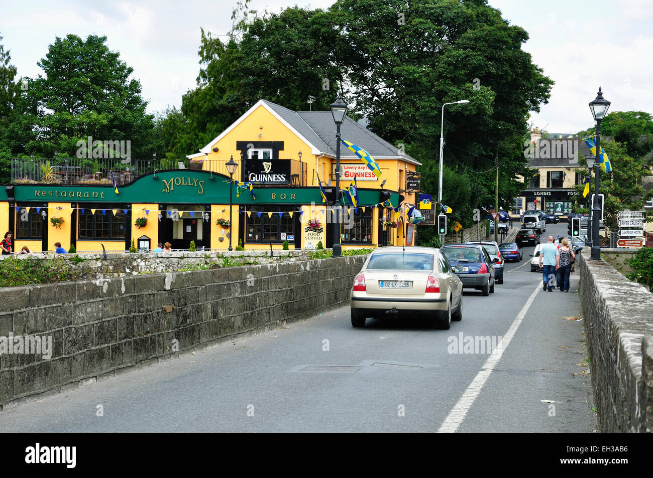 Ballina ist eine Stadt in North County Mayo, Irland. Stockfoto