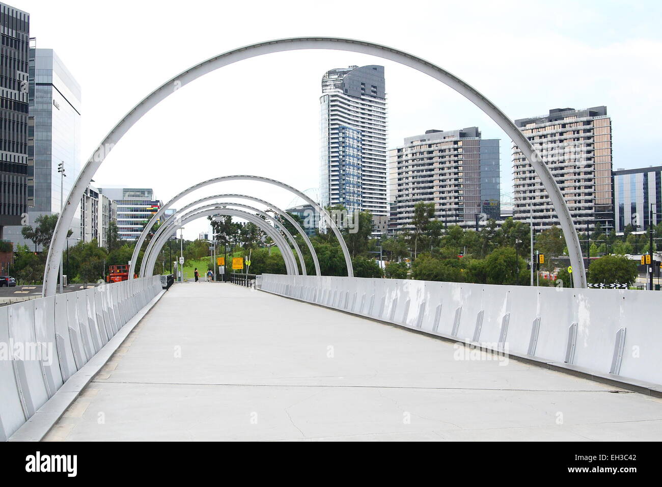 Webb-Dock-Brücke in den Docklands Stockfoto