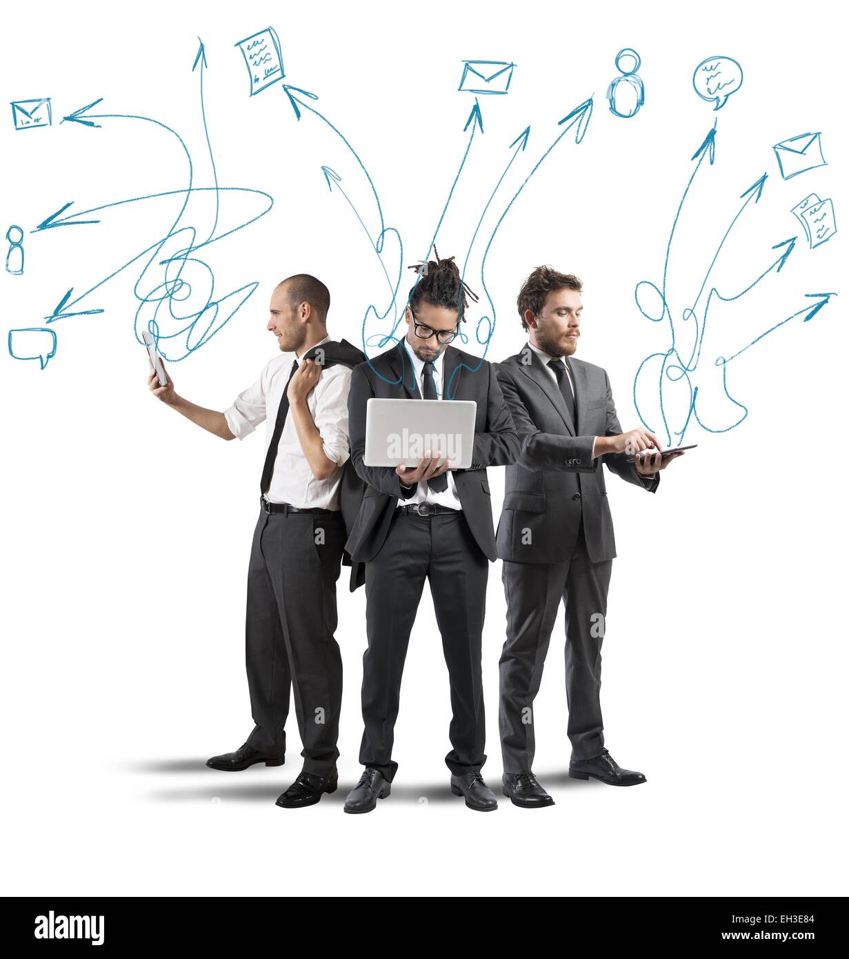 Technik ist wichtig Stockfoto