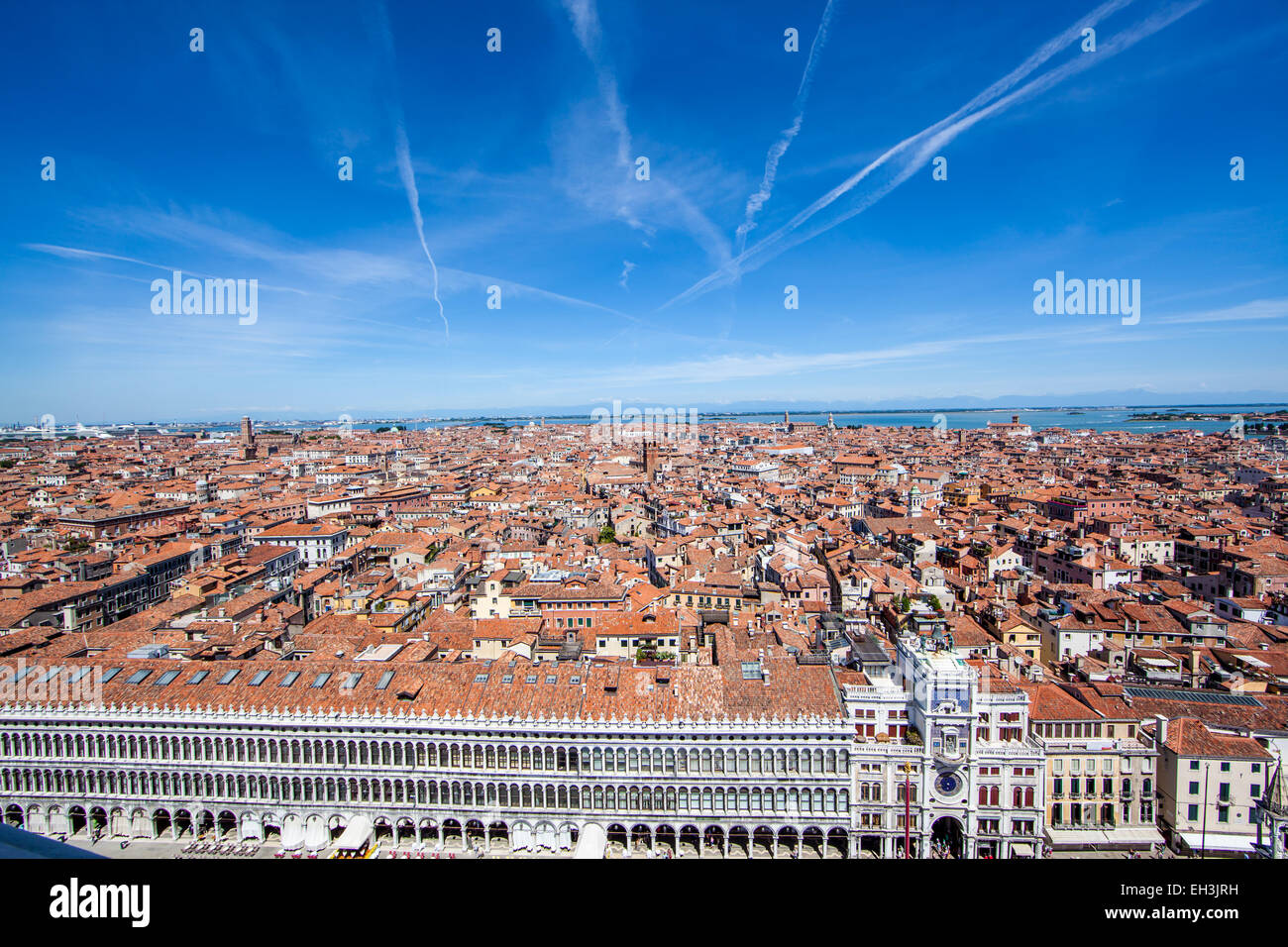 Blick vom Campanile San Marco, Venedig, Veneto, Italien Stockfoto