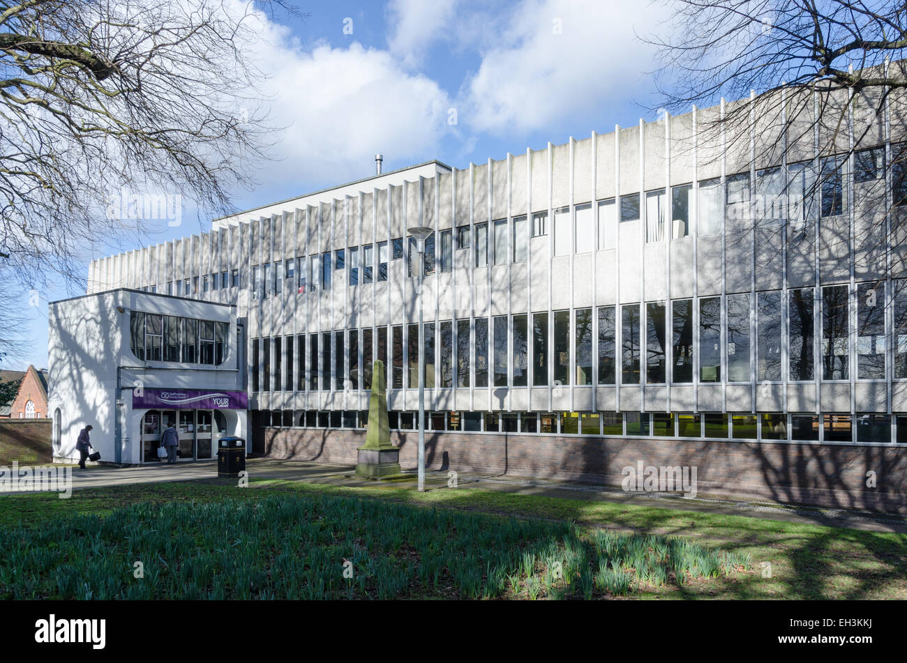Staffordshire County Council Tamworth öffentliche Bibliothek Stockfoto
