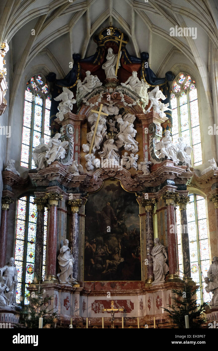 Altar in der Kathedrale von Graz, Saint Giles in Graz, Steiermark, Österreich am 10. Januar 2015 gewidmet. Stockfoto