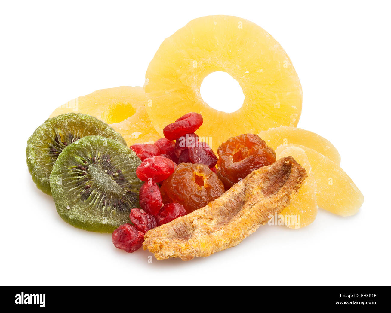 getrockneten Früchten isoliert Stockfoto