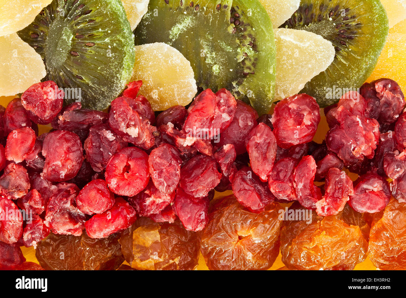 getrocknete Früchte-Textur Stockfoto