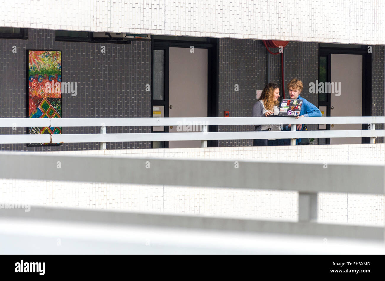 Studenten an Li Po Chun United World College of Hong Kong, Shatin, Neuland, Hong Kong SAR Stockfoto