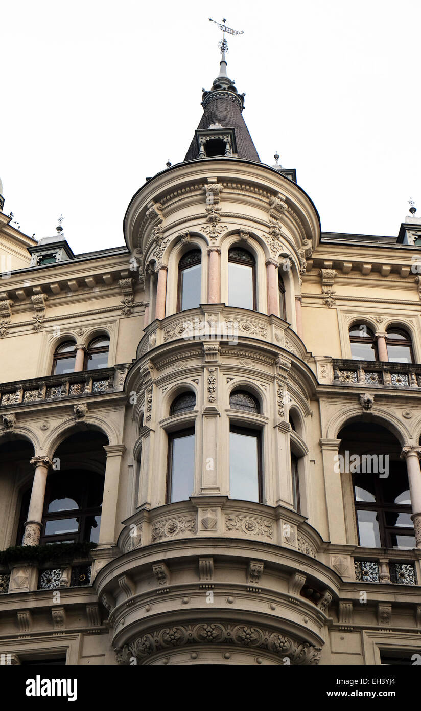Haus-Dekoration im alten Teil der Stadt Graz in Österreich am 10. Januar 2015. Stockfoto