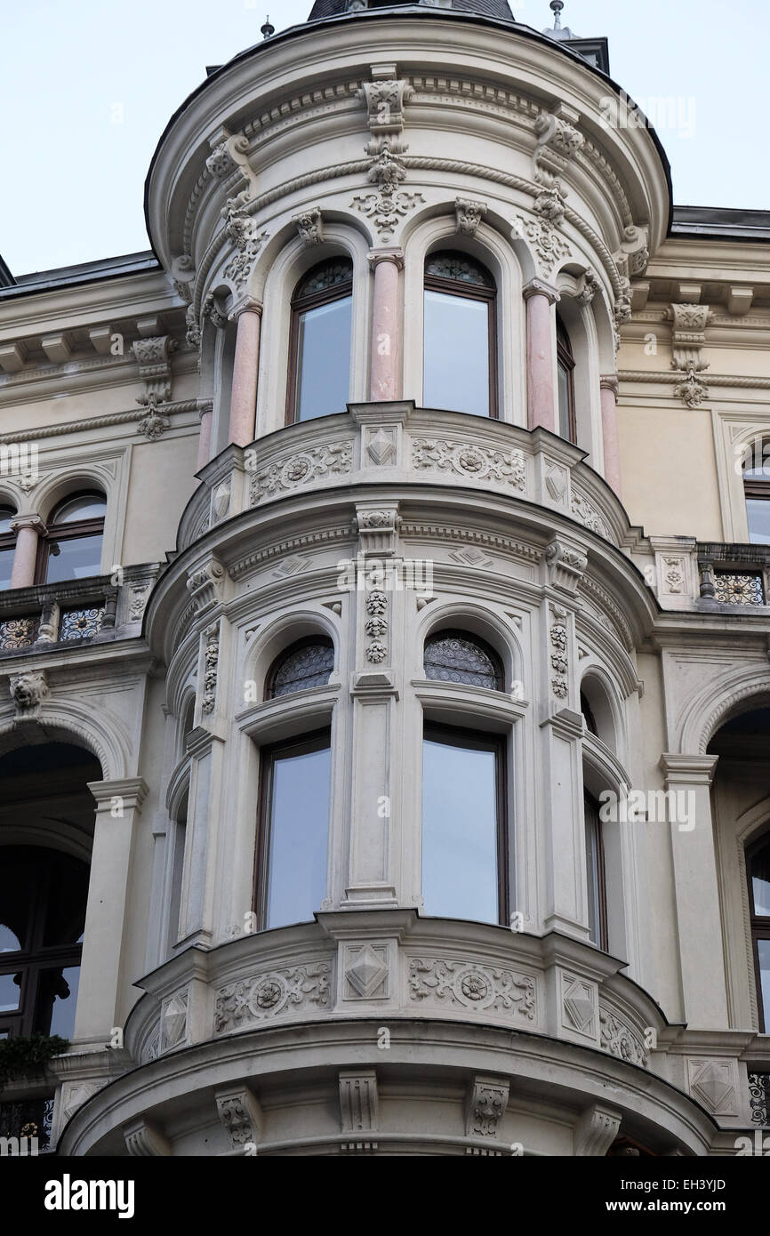 Haus-Dekoration im alten Teil der Stadt Graz in Österreich am 10. Januar 2015. Stockfoto