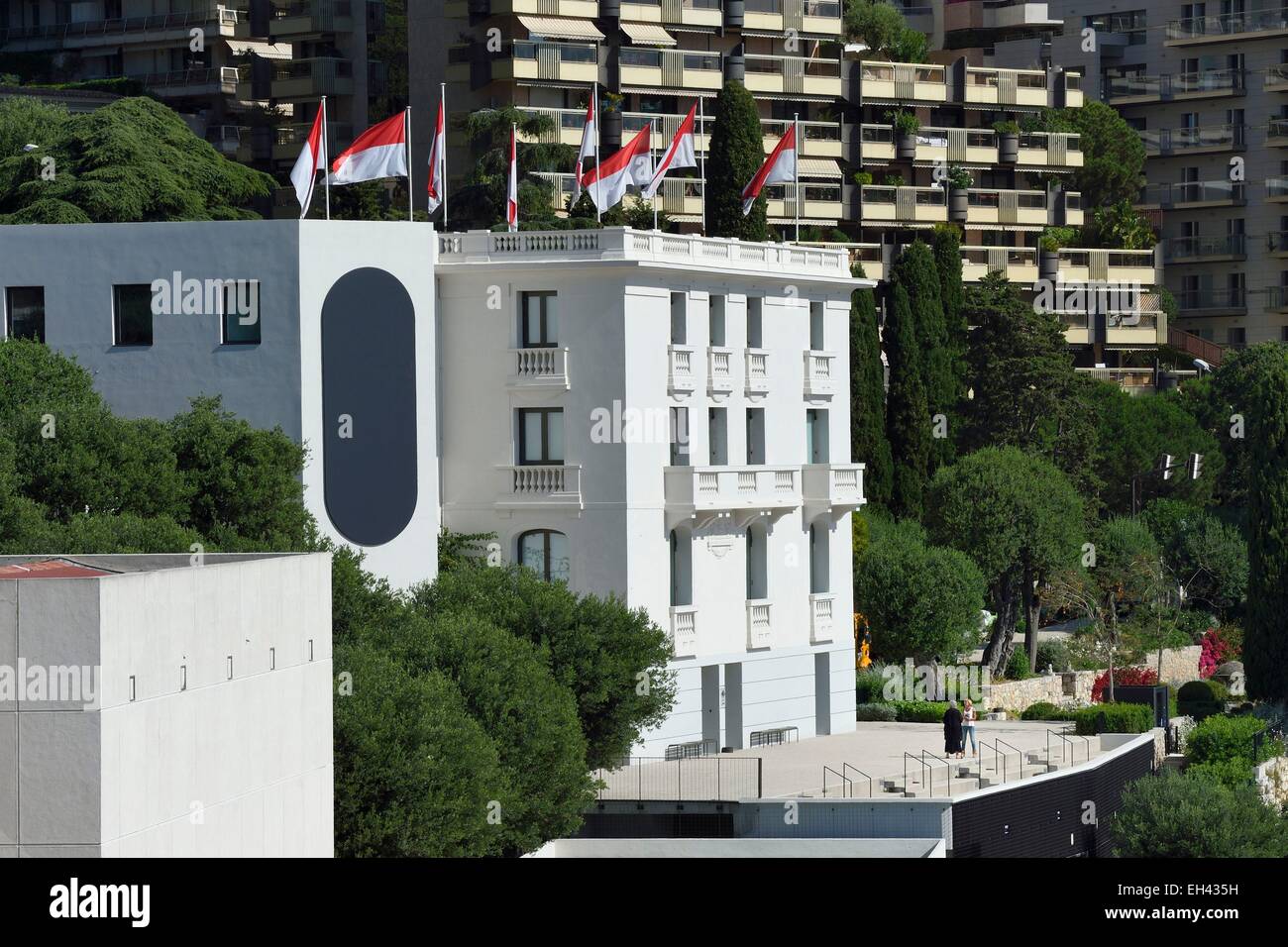 Fürstentum von Monaco, Monaco, La Condamine Bezirk, Nouveau MusΘe National de Monaco (NMNM) Villa Paloma Stockfoto