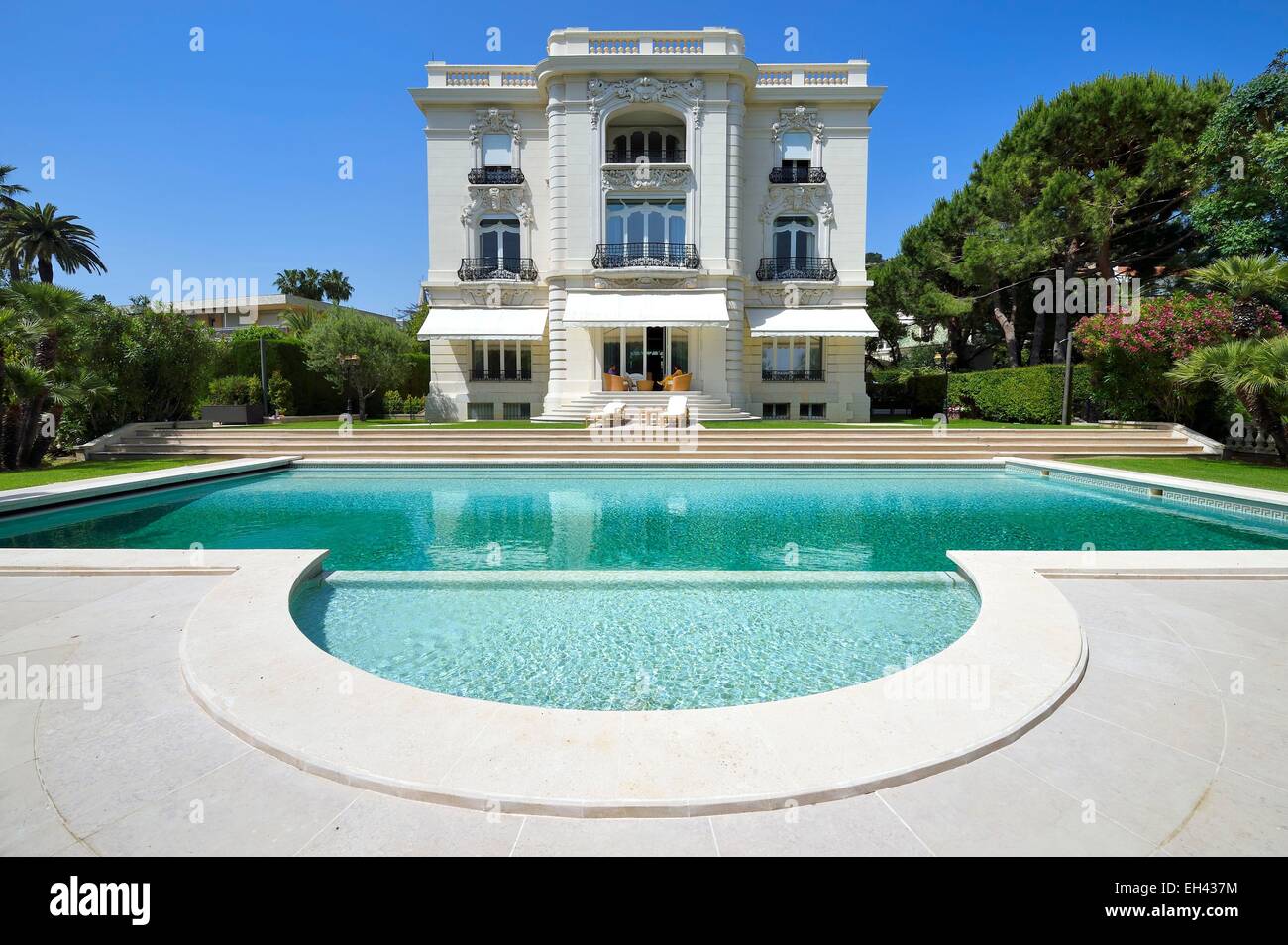 Die Villa La Californie Picasso lebte, Cannes, Alpes Maritimes, Frankreich umbenannt heute das Pavillon de Flore von Marina Picasso Stockfoto