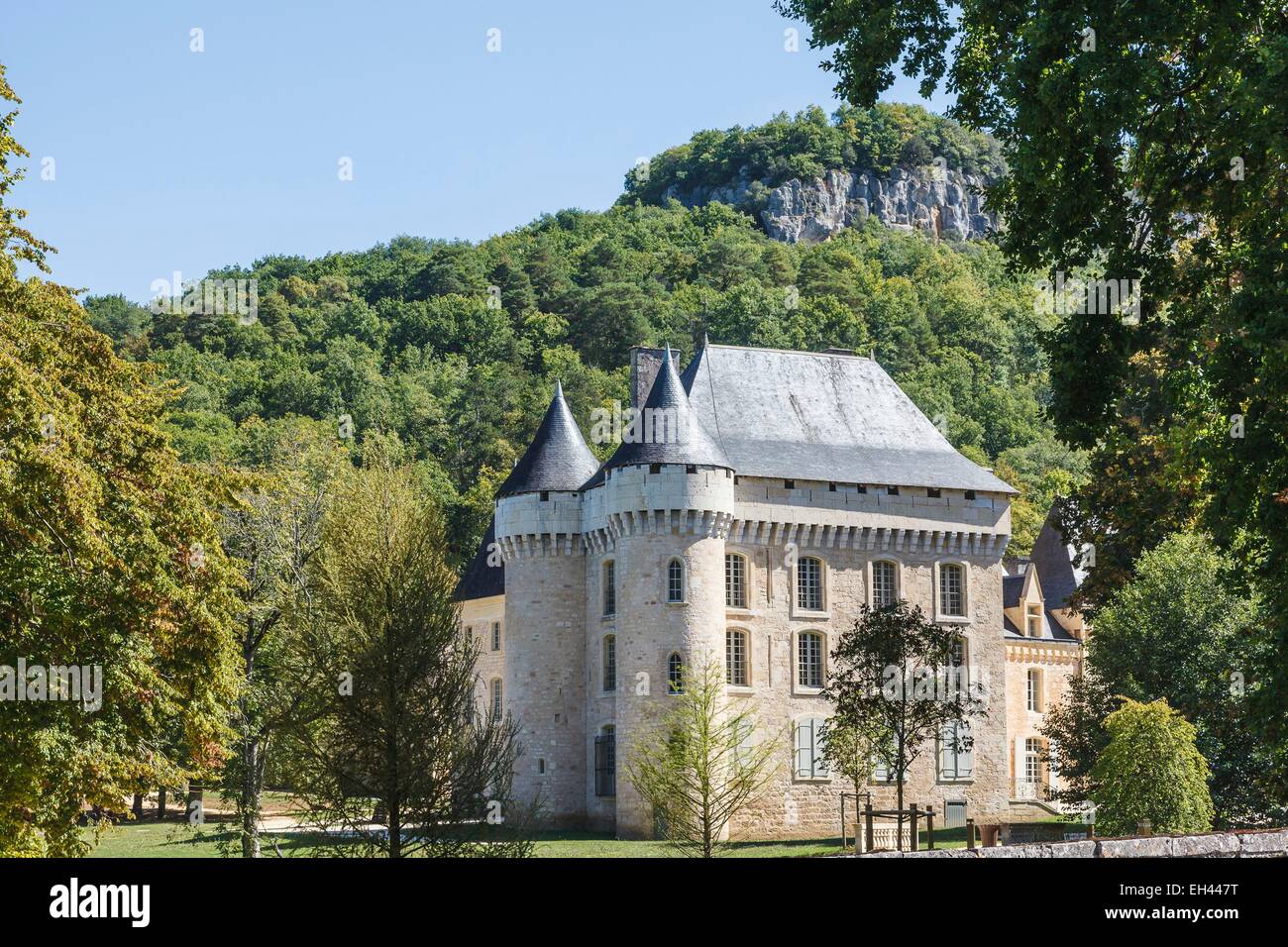 Frankreich, Dordogne, Campagne, Campagne Burg Stockfoto