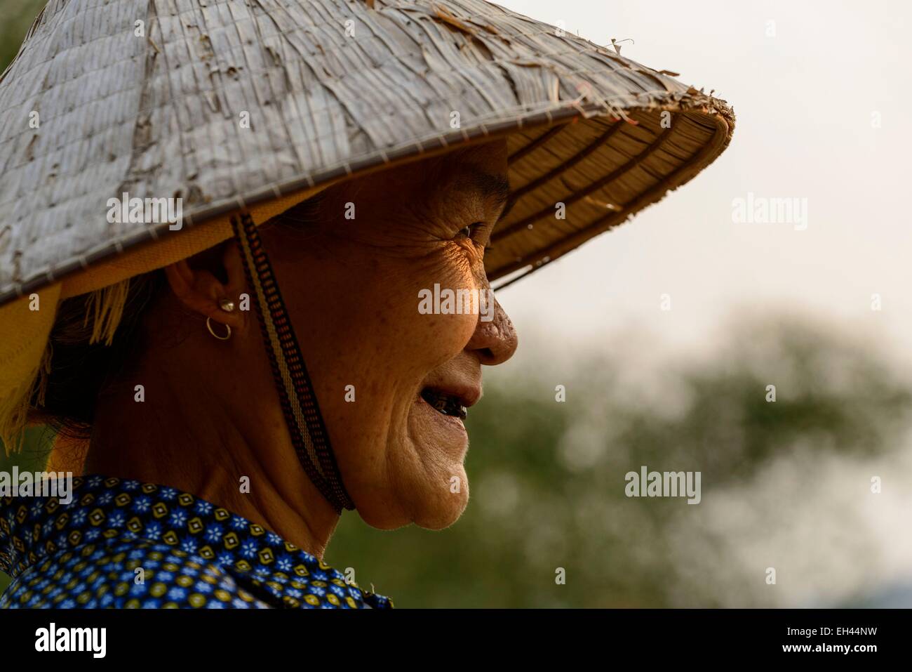 Vietnam, Son La Provinz, Phu Yen, Frau White Thai ethnischen Gruppe oder Tai Krao Stockfoto