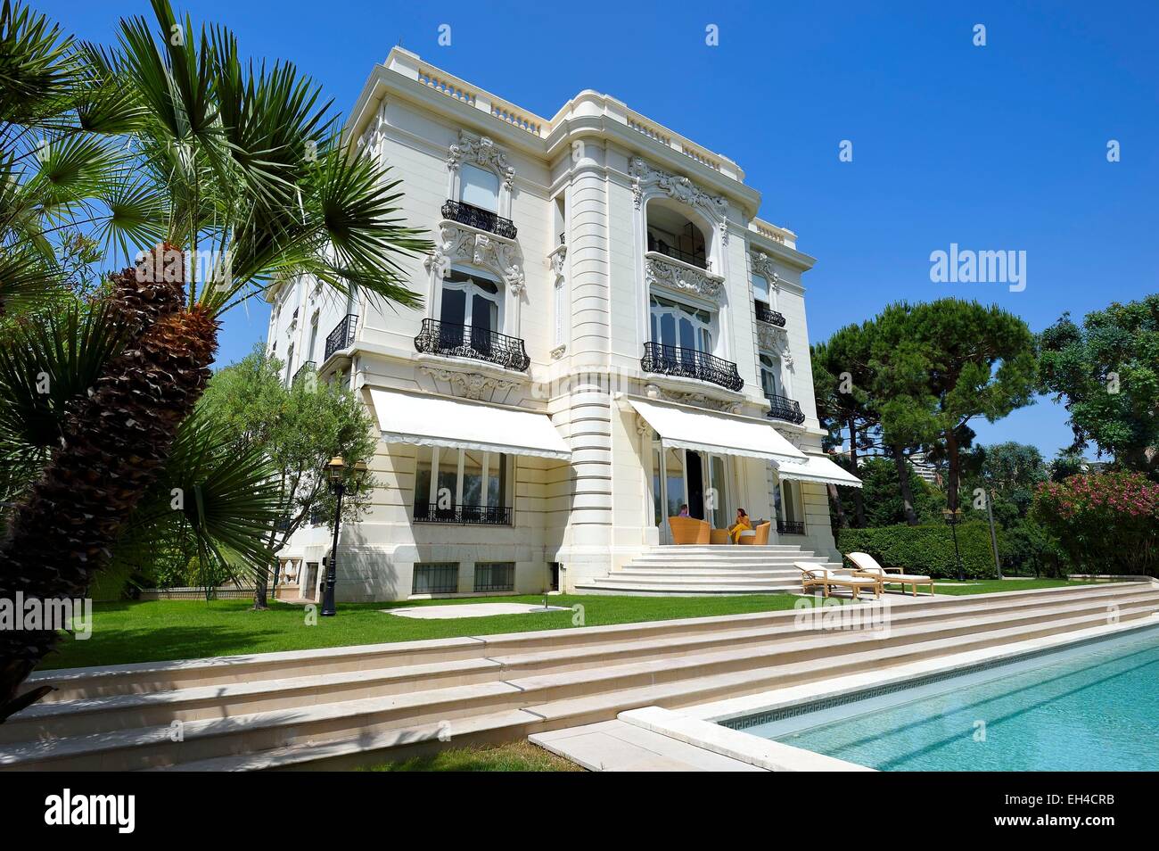 Die Villa La Californie Picasso lebte, Cannes, Alpes Maritimes, Frankreich umbenannt heute das Pavillon de Flore von Marina Picasso Stockfoto