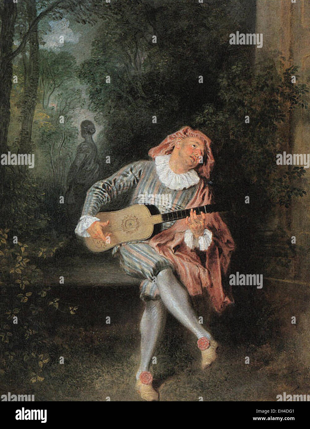 Jean antoine watteau mezzetin Fotos und Bildmaterial in hoher