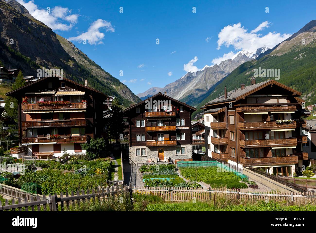 Schweiz, Kanton Wallis, Zermatt Stockfoto