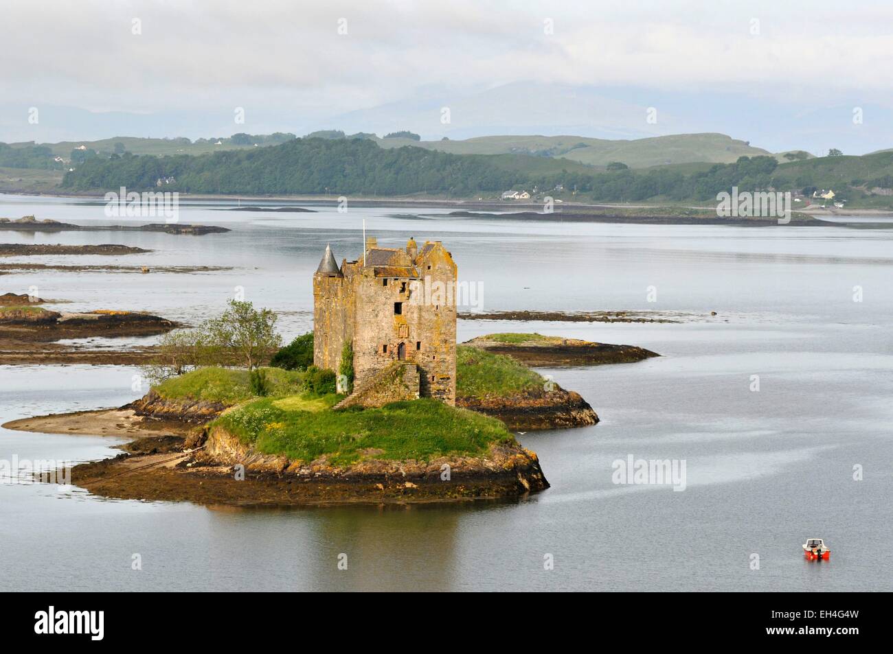 Großbritannien, Schottland, Highlands, Stalker Burg am Ufer des Loch Linnhe zwischen Oban und Fort William Stockfoto