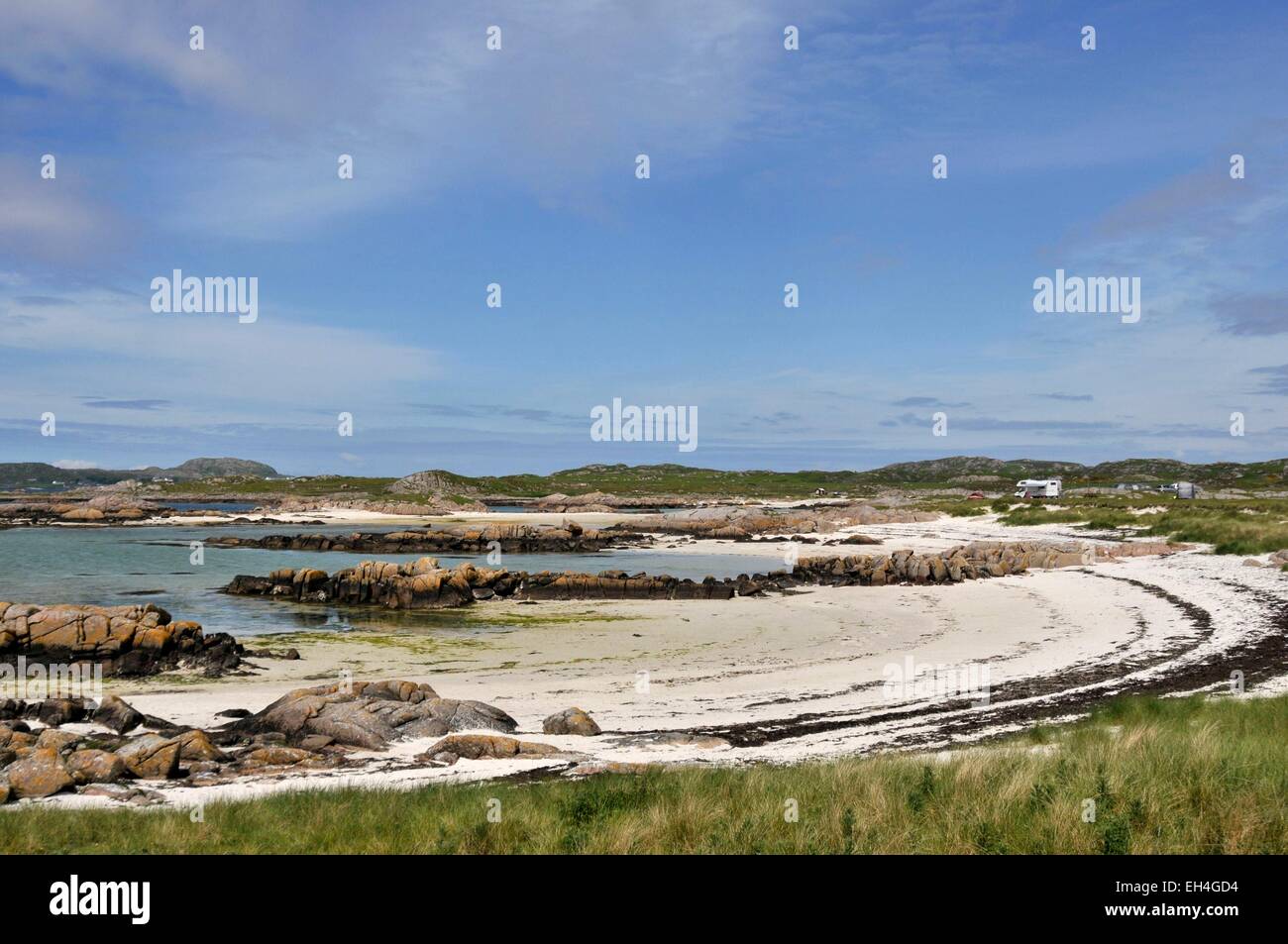 Großbritannien, Schottland, Isle of Mull, Fionnphort, äußersten Südwesten der Insel Mull, die Ross of Mull, Knockvologan, Strand Stockfoto
