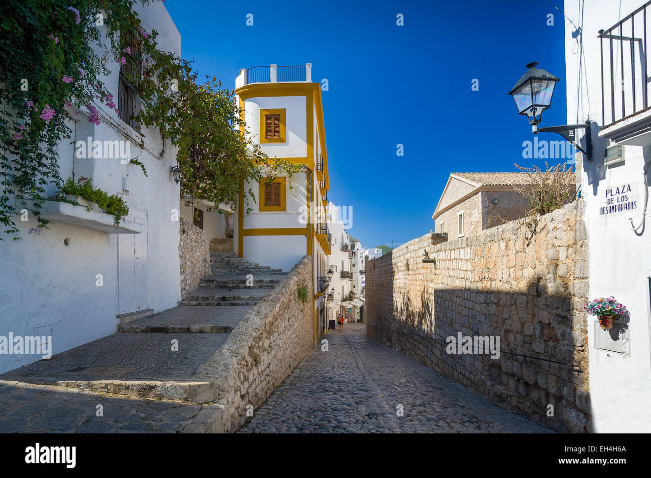 Ibiza-Straßen Stockfoto