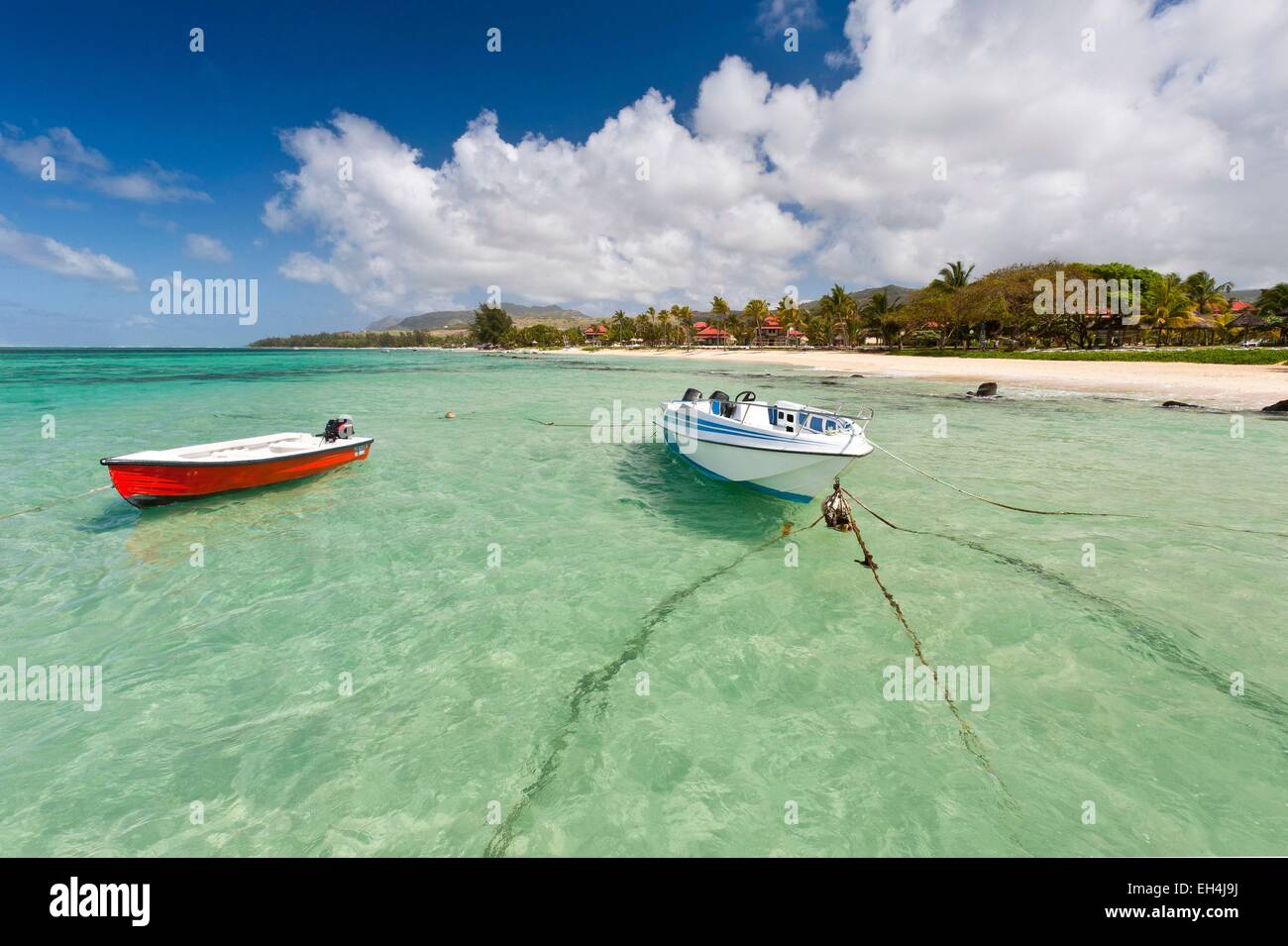 Mauritius, Südwestküste, Savanne District, Bel Ombre Strand Stockfoto